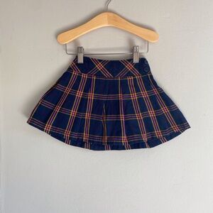 Garanimals 3T Navy Blue Pleated Plaid Skirt